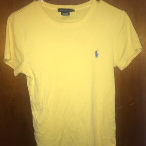 Ralph Lauren yellow tee shirt
